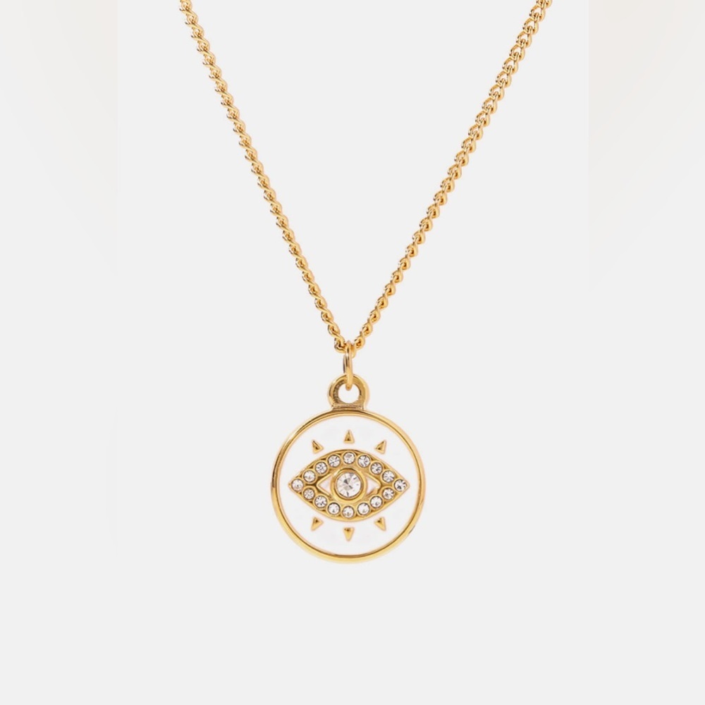 Evil Eye Coin Necklace